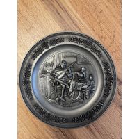 Тарелка оловянная