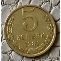 5 копеек 1981 года.