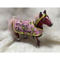 Игрушка на елку из ваты