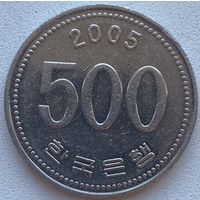Южная Корея 500 вон 2005 г.