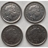 Великобритания 5 пенсов 2001 г. Цена за 1 шт.