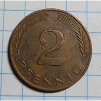 2 пфеннига 1991 J ФРГ