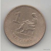 НАРОДНАЯ РЕСПУБЛИКА МОЗАМБИК 1 МЕТИКАЛ 1980. Нечастая (32000 экз.)