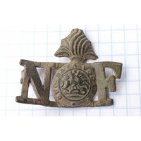 Полковой знак Нортумберлендские фузилеры- РЕДКОСТЬ
