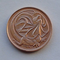 Австралия 2 цента. 1966 г.