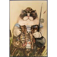 Кот-рыбак Бывалый. Т.Пловецкая. Россия.