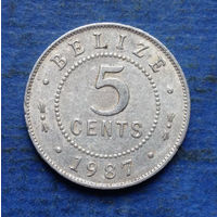 Белиз 5 центов 1987