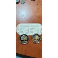 Матуля ( Мать ) серии "Дрэва жыцця" 20 рублей серебро  2023 ... 1 рубль медноникель 2023