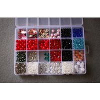 Фурнитура для рукоделия.Бусины,алмазное стекло