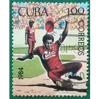 Куба 1984. Бейсбол. Марка из серии