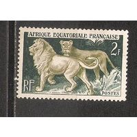ФФ2 Африканская Экваториальная Франция 1957 Львы