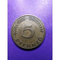 Германия ФРГ 5 пфеннингов 1949 F