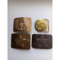 Пряжки СССР. Цена за все.