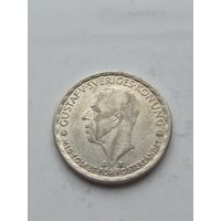 1 крона 1948 года Швеция. Серебро 400. Монета не чищена. 45416