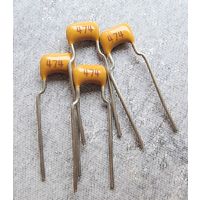 0,47 мкф ((Цена за 30 штук)) 474. 50 Вольт. 20%. Y5V. Конденсатор керамический многослойный выводной. 0.47мкф