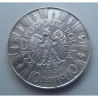 10 злотых Пилсудский. 1935 г.