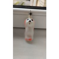 Ёлочная игрушка СССР "Собака"