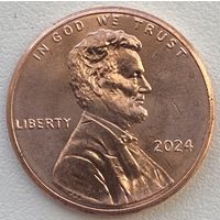 США 1 цент 2024 г.