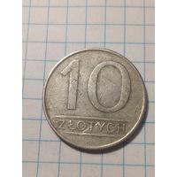 10 злотых Польша 1987 год