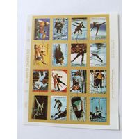 ОАЭ   1972  лист  б/зуб. ол.игры