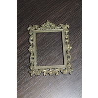Настенная, интерьерная, латунная фоторамка, клеймо, Италия.