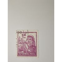 Румыния 1955 Текстильщица