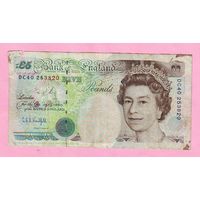 Англия. 5 фунтов 1990 года