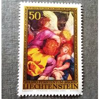 Марка Лихтенштейн 1976 год Живопись Рубенс