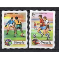 Гренада 1974. Футбол 2 марки (574)