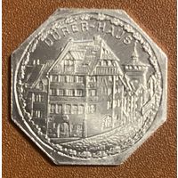 Германия Нюрнберг нотгельд 20 пфеннигов 1919 год. Дом Дюрера. трамвайный жетон
