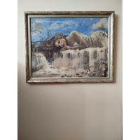 Вышитая картина "Меланхолия"