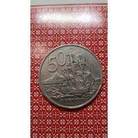 Новая Зеландия 50 центов 1967 парусник
