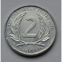 Восточные Карибы, 2 цента 2011 г.