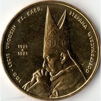 Польша 2 злотых, 2001 100 лет со дня рождения Стефана Вышинского UNC