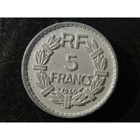 Франция.5 франков.1946. С 20 копеек. Распродажа коллекции. Смотрите другие лоты.
