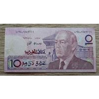 Werty71 Марокко 10 дирхам 1987 банкнота дирхамов динаров 1 1