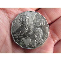 Австралия. 50 центов, 1998, 200 лет путешествию Джорджа Басса и Мэтью Флиндерса. С 20 копеек. Распродажа коллекции. Смотрите другие лоты.