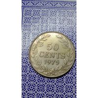Либерия 50 центов 1975