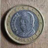 Испания 1 евро 2003 г., KM# 1046