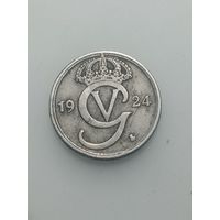 Швеция 10 эре 1924 года .