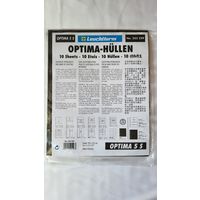 Leuchtturm S5 Optima Листы для марок, банкнот на 5 (10) ячеек! Целая пачка 10 шт! Германия, Лёйхтурм, Leuchtturm! ВОЗМОЖЕН ОБМЕН!