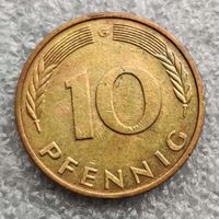 Германия 10 пфеннигов  1990 г.
