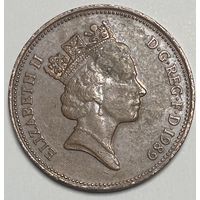 Монета Великобритания 2 пенса 1989 года. Елизавета II