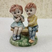 Статуэтка фарфоровая Девочка с Мальчиком. Германия