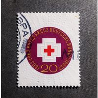 Марка Германия 1963 год 100-летие Международного Красного Креста