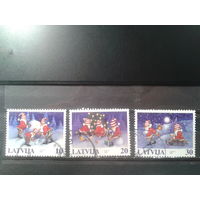 Латвия, 1998. Рождество, полная серия. Mi-4,00 евро гаш.