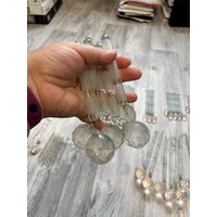 Трубочки для люстры, подвески ''под хрусталь'' с крупным шариком (по 2 р./шт.), всего есть 17 шт.