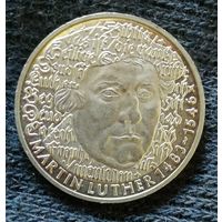 Германия (ФРГ) 5 марок 1983 год, 500 лет со дня рождения Мартина Лютера,