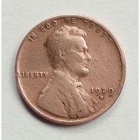 США. 1 цент 1929 г. D