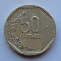 Перу 50 сентимос, 2014